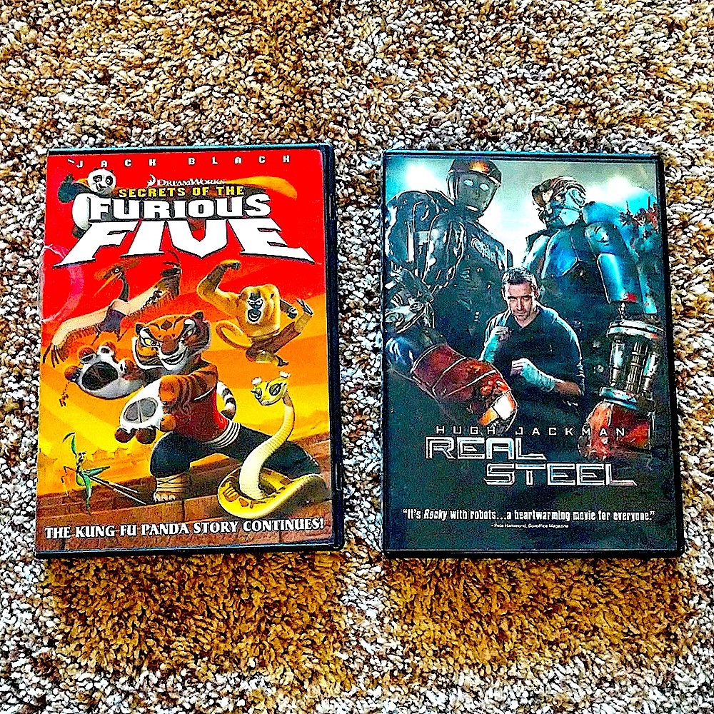 2 Children movies: Secrets of the Furious Five & 
Real Steel